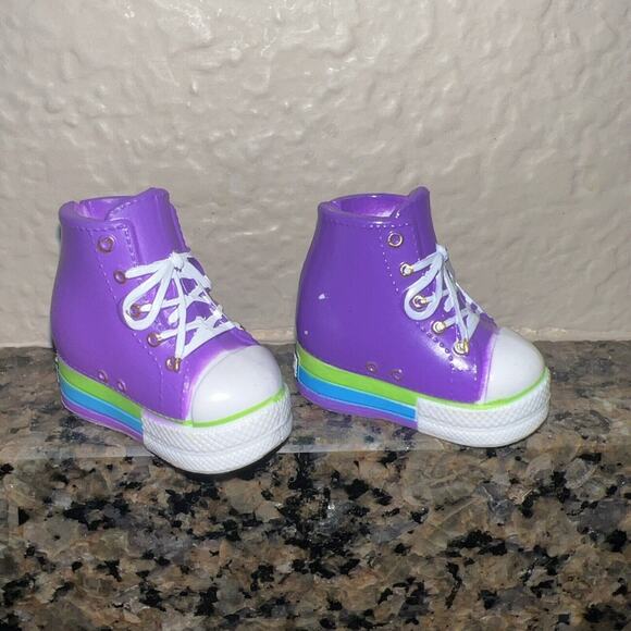 Rainbow High Doll Shoes Lot Of 5 Ice Skate Boots High Tops Monroe Satin Heels - Picture 7 of 12